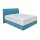 Interliving Boxspringbett Serie 1401 petrolfarbenes Flachgewebe Neo 485200 – Liegefläche ca. 180 x 200 cm