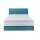 Interliving Boxspringbett Serie 1401 petrolfarbenes Flachgewebe Neo 485200 – Liegefläche ca. 180 x 200 cm