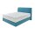 Interliving Boxspringbett Serie 1401 petrolfarbenes Flachgewebe Neo 485200 – Liegefläche ca. 180 x 200 cm