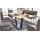 Interliving Esszimmer Serie 5105 – Esstisch Charaktereiche & schwarzes Metall – ca. 180 x 100 cm