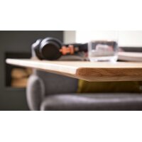 Interliving Esszimmer Serie 5105 – Esstisch Charaktereiche & schwarzes Metall – ca. 160 x 90 cm