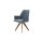 Interliving Esszimmer Serie 5102 – Armlehn-Polsterstuhl aquafarbener Webstoff Tirol 484 & Wildeiche