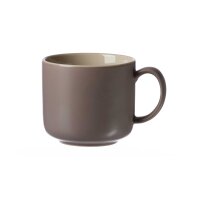 Ritzenhoff & Breker Kaffeebecher Jasper taupefarbenes Steinzeug - vierteilig, ca. 320 ml Fassungsvermögen