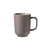 Ritzenhoff & Breker Kaffeebecher Jasper taupefarbenes Steinzeug - vierteilig, ca. 320 ml Fassungsvermögen