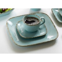 Ritzenhoff & Breker Kaffeeservice Casa blaues Porzellan - 12-teilig, Kaffeegeschirr
