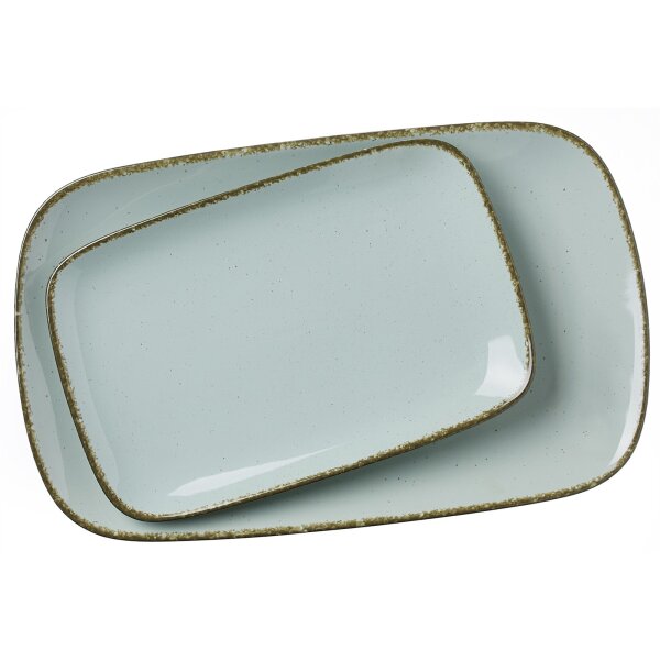 Ritzenhoff & Breker Servierplatten-Set Casa blaues Porzellan - zweiteilig