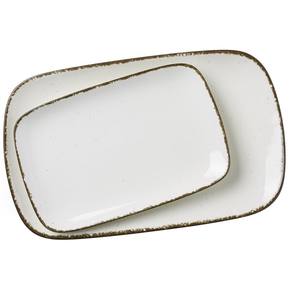 Ritzenhoff & Breker Servierplatten-Set Casa beiges Porzellan - zweiteilig