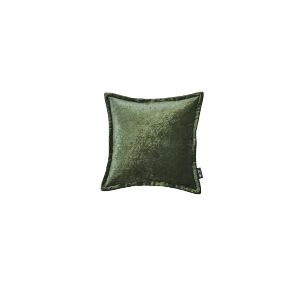 done.® Kissenhülle Cushion Glam khakifarbener Samt – ca. 45 x 45 cm