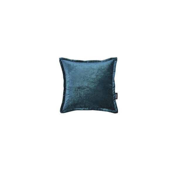 done.® Kissenhülle Cushion Glam petrolfarbener Samt – ca. 45 x 45 cm
