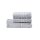 done.® Handtuch-Set Daily Uni silberfarbene Baumwolle – dreiteilig