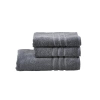 done.® Handtuch-Set Daily Uni anthrazitfarbene...