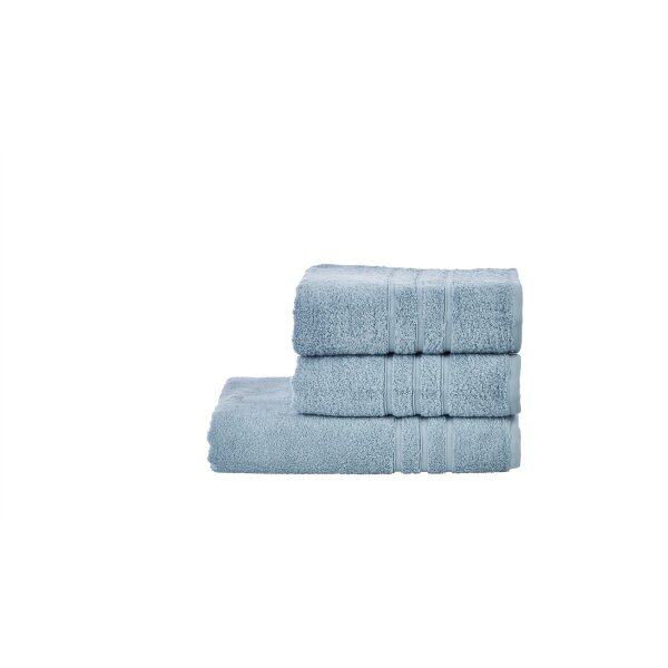 done.® Handtuch-Set Daily Uni oceanfarbene Baumwolle – dreiteilig