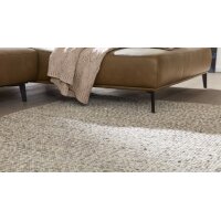 Interliving Teppich Serie B-8001 steinfarbene Schurwolle – ca. 200 x 290 cm