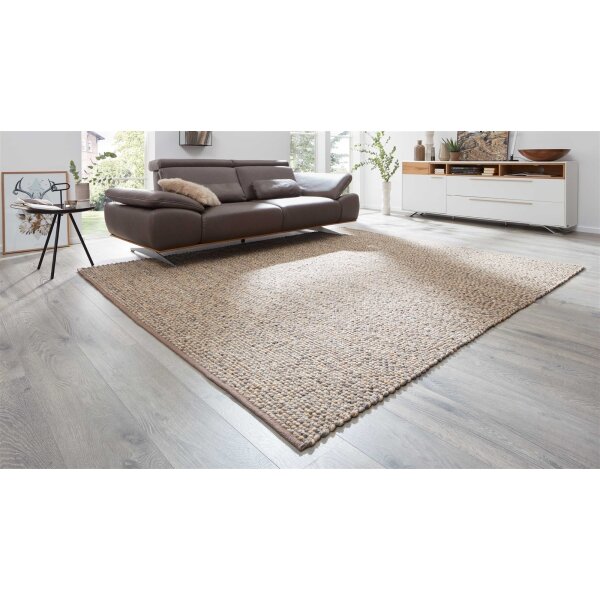Interliving Teppich Serie B-8001 saharafarbene Schurwolle – ca. 250 x 340 cm
