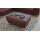 Interliving Sofa Serie 4252 – Polsterhocker schokobrauner Stoff Büffel & Buchenholzfüße – ca. 125 x 65 cm