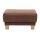 Interliving Sofa Serie 4252 – Polsterhocker schokobrauner Stoff Büffel & Buchenholzfüße – ca. 125 x 65 cm