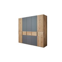 Interliving Schlafzimmer Serie 1015 – Komplettzimmer Wildeiche – fünftürig, Liegefläche ca. 160 x 200 cm