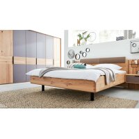 Interliving Schlafzimmer Serie 1015 – Komplettzimmer Wildeiche & Kopfteilpolster – sechstürig, Liegefläche 180 x 200 cm