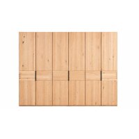 Interliving Schlafzimmer Serie 1015 – Komplettzimmer Wildeiche & Kopfteilpolster – sechstürig, Liegefläche 180 x 200 cm