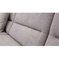 Interliving Sofa Serie 4305 – Wohnlandschaft mit Federkern silberfarbene Chenille Miro – Stellfläche ca. 258 x 326 cm