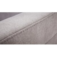 Interliving Sofa Serie 4305 – Wohnlandschaft mit Federkern silberfarbene Chenille Miro – Stellfläche ca. 258 x 326 cm