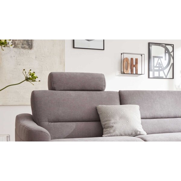 Interliving Sofa Serie 4305 – Kopfstütze silberfarbene Chenille Miro