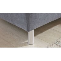 Interliving Sofa Serie 4305 – Wohnlandschaft mit Federkern eisblaue Chenille Miro – Stellfläche ca. 211 x 311 cm