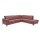 Interliving Sofa Serie 4054 – Ecksofa barolofarbenes Leder Credo & schwarze Metallfüße – Stellfläche ca. 287 x 254 cm