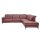 Interliving Sofa Serie 4054 – Ecksofa barolofarbenes Leder Credo & schwarze Metallfüße – Stellfläche ca. 287 x 254 cm