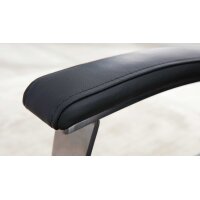 Interliving Sessel Serie 4541 – Relaxsessel motorisch - anthrazitfarbenes LongLife-Leder Credo & Tellerfuß V6