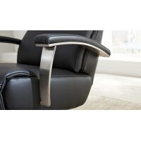 Interliving Sessel Serie 4541 – Relaxsessel motorisch - anthrazitfarbenes LongLife-Leder Credo & Tellerfuß V6