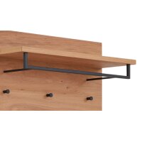 Interliving Garderoben Serie 6005 – Wandgarderobe 824 Eiche – ca. 80 x 183 cm