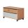 Interliving Garderoben Serie 6005 – Garderobenbank Eiche & lichtgrauer Lack – zwei Schubladen