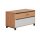 Interliving Garderoben Serie 6005 – Garderobenbank Eiche & lichtgrauer Lack – zwei Schubladen
