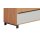 Interliving Garderoben Serie 6005 – Garderobenbank Eiche & lichtgrauer Lack – zwei Schubladen
