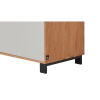 Interliving Garderoben Serie 6005 – Kommode Eiche & lichtgrauer Lack – eine Schublade, eine Tür, rechts