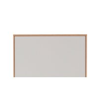 Interliving Garderoben Serie 6005 – Dielenschrank Eiche & lichtgrauer Lack – eine Tür, links