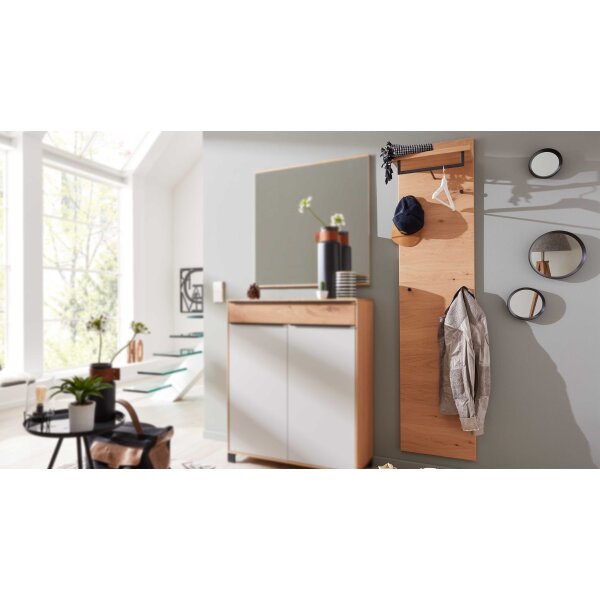 Interliving Garderoben Serie 6005 – Wandgarderobe Balkeneiche – ca. 42 x 183 cm