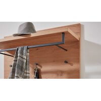 Interliving Garderoben Serie 6005 – Wandgarderobe Balkeneiche – ca. 42 x 183 cm