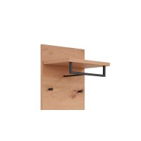 Interliving Garderoben Serie 6005 – Wandgarderobe Balkeneiche – ca. 42 x 183 cm