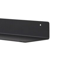 Interliving Garderoben Serie 6005 – Ablageboard anthrazitfarbenes Metall – Länge ca. 32 cm