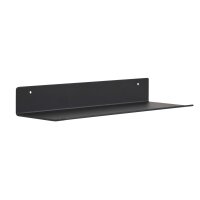 Interliving Garderoben Serie 6005 – Ablageboard anthrazitfarbenes Metall – Länge ca. 32 cm
