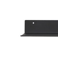 Interliving Garderoben Serie 6005 – Ablageboard anthrazitfarbenes Metall – Länge ca. 32 cm