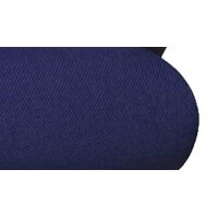 Drehstuhl orthoSedis 20 als ergonomisches Büromöbel blauer Sitzbezug G26 & schwarze Netzbespannung, verchromtes Drehkreuz