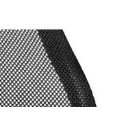 Drehstuhl orthoSedis 20 als ergonomisches Büromöbel blauer Sitzbezug G26 & schwarze Netzbespannung, verchromtes Drehkreuz