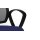 Drehstuhl orthoSedis 20 als ergonomisches Büromöbel blauer Sitzbezug G26 & schwarze Netzbespannung, verchromtes Drehkreuz