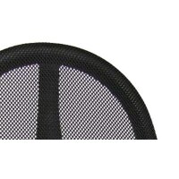Drehstuhl orthoSedis 20 als ergonomisches Büromöbel anthrazitfarbener Sitzbezug G22 & schwarze Netzbespannung, verchromtes Drehkreuz