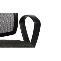 Drehstuhl orthoSedis 20 als ergonomisches Büromöbel anthrazitfarbener Sitzbezug G22 & schwarze Netzbespannung, verchromtes Drehkreuz