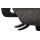 Drehstuhl orthoSedis 20 als ergonomisches Büromöbel anthrazitfarbener Sitzbezug G22 & schwarze Netzbespannung, verchromtes Drehkreuz