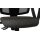 Drehstuhl orthoSedis 20 als ergonomisches Büromöbel anthrazitfarbener Sitzbezug G22 & schwarze Netzbespannung, verchromtes Drehkreuz